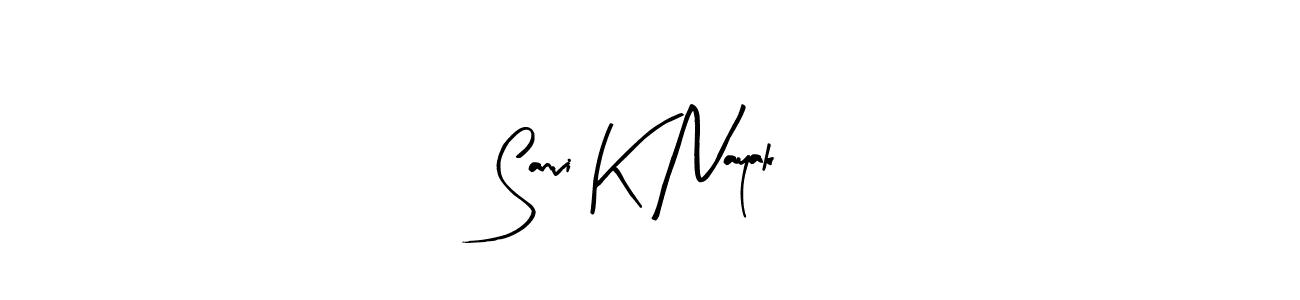 How to make Sanvi K Nayak name signature. Use Arty Signature style for creating short signs online. This is the latest handwritten sign. Sanvi K Nayak signature style 8 images and pictures png