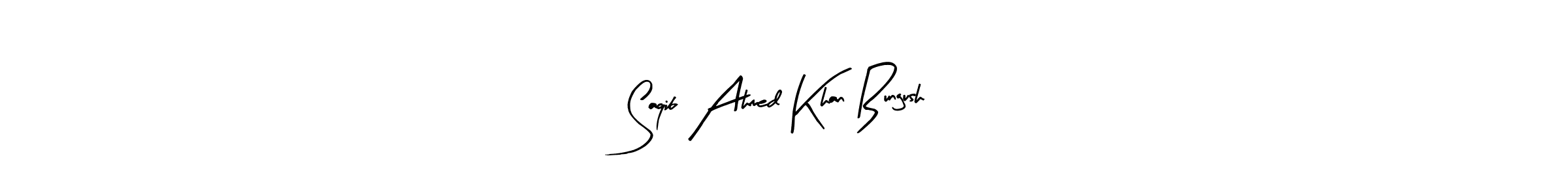 You can use this online signature creator to create a handwritten signature for the name Saqib Ahmed Khan Bungush. This is the best online autograph maker. Saqib Ahmed Khan Bungush signature style 8 images and pictures png