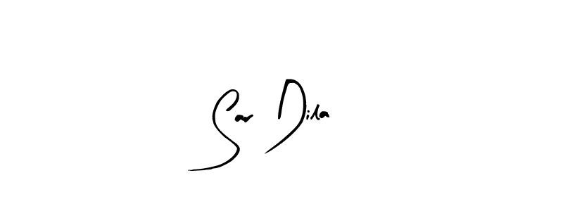 Similarly Arty Signature is the best handwritten signature design. Signature creator online .You can use it as an online autograph creator for name Sar Dila. Sar Dila signature style 8 images and pictures png