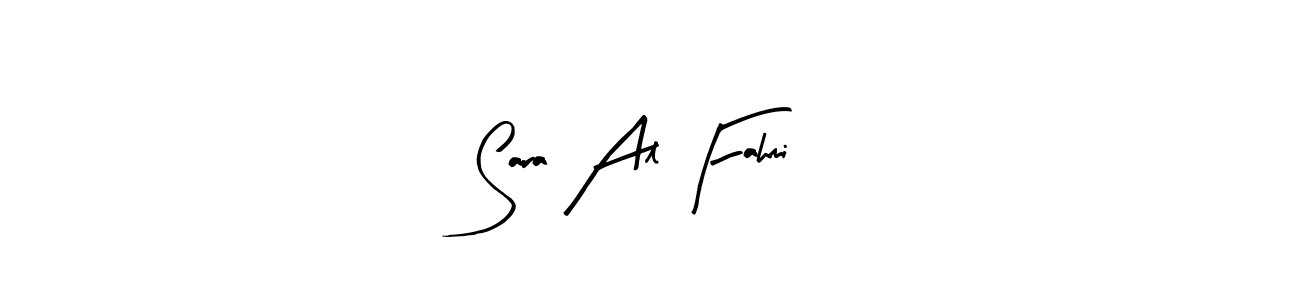 Create a beautiful signature design for name Sara Al Fahmi. With this signature (Arty Signature) fonts, you can make a handwritten signature for free. Sara Al Fahmi signature style 8 images and pictures png