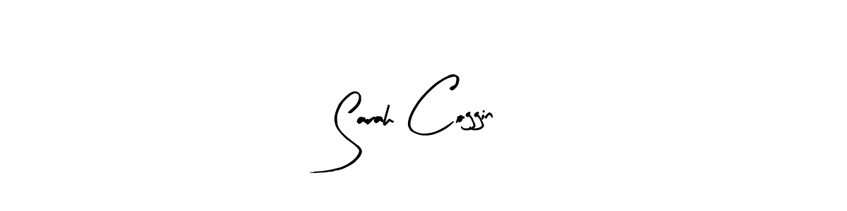 How to make Sarah Coggin name signature. Use Arty Signature style for creating short signs online. This is the latest handwritten sign. Sarah Coggin signature style 8 images and pictures png