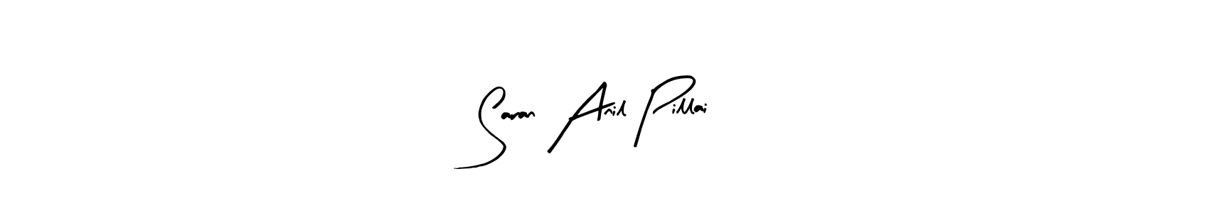 How to make Saran Anil Pillai signature? Arty Signature is a professional autograph style. Create handwritten signature for Saran Anil Pillai name. Saran Anil Pillai signature style 8 images and pictures png