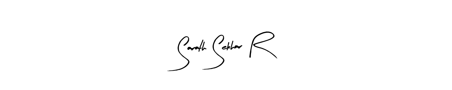 Sarath Sekhar R stylish signature style. Best Handwritten Sign (Arty Signature) for my name. Handwritten Signature Collection Ideas for my name Sarath Sekhar R. Sarath Sekhar R signature style 8 images and pictures png