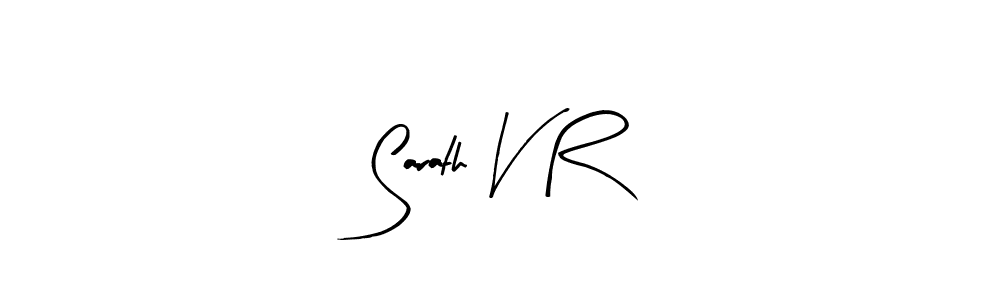 Create a beautiful signature design for name Sarath V R. With this signature (Arty Signature) fonts, you can make a handwritten signature for free. Sarath V R signature style 8 images and pictures png