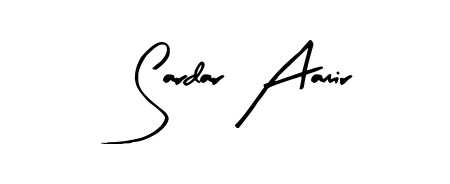 Make a beautiful signature design for name Sardar Aamir. With this signature (Arty Signature) style, you can create a handwritten signature for free. Sardar Aamir signature style 8 images and pictures png