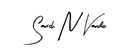 Upgrade your professional image with Sarish N Varde signature created with Arty Signature font. Fast, free, and watermark-free download. Sarish N Varde signature style 8 images and pictures png