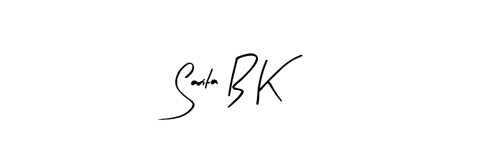 Similarly Arty Signature is the best handwritten signature design. Signature creator online .You can use it as an online autograph creator for name Sarita B K. Sarita B K signature style 8 images and pictures png