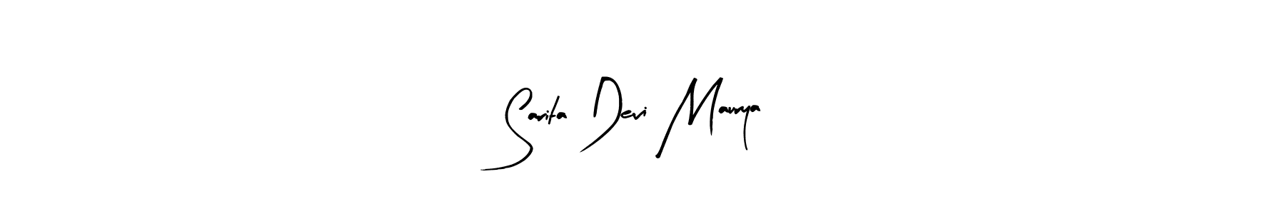 Make a short Sarita Devi Maurya signature style. Manage your documents anywhere anytime using Arty Signature. Create and add eSignatures, submit forms, share and send files easily. Sarita Devi Maurya signature style 8 images and pictures png