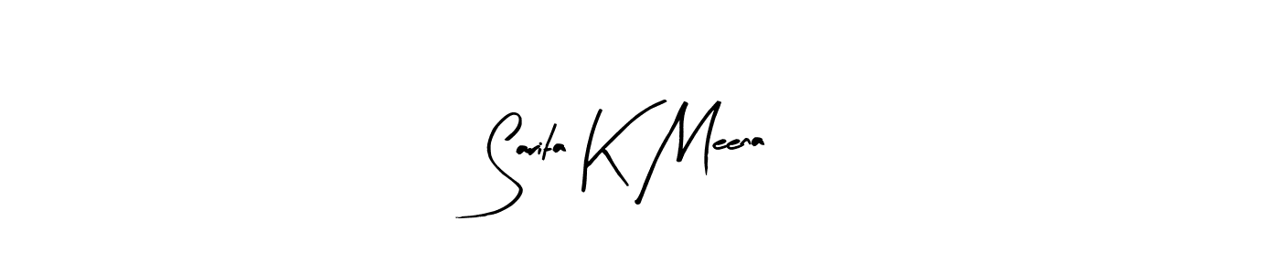 if you are searching for the best signature style for your name Sarita K Meena. so please give up your signature search. here we have designed multiple signature styles  using Arty Signature. Sarita K Meena signature style 8 images and pictures png