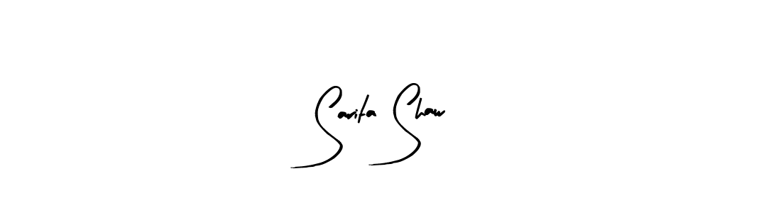 Make a beautiful signature design for name Sarita Shaw. With this signature (Arty Signature) style, you can create a handwritten signature for free. Sarita Shaw signature style 8 images and pictures png