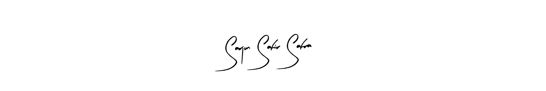 This is the best signature style for the Sarjun Safir Safra name. Also you like these signature font (Arty Signature). Mix name signature. Sarjun Safir Safra signature style 8 images and pictures png