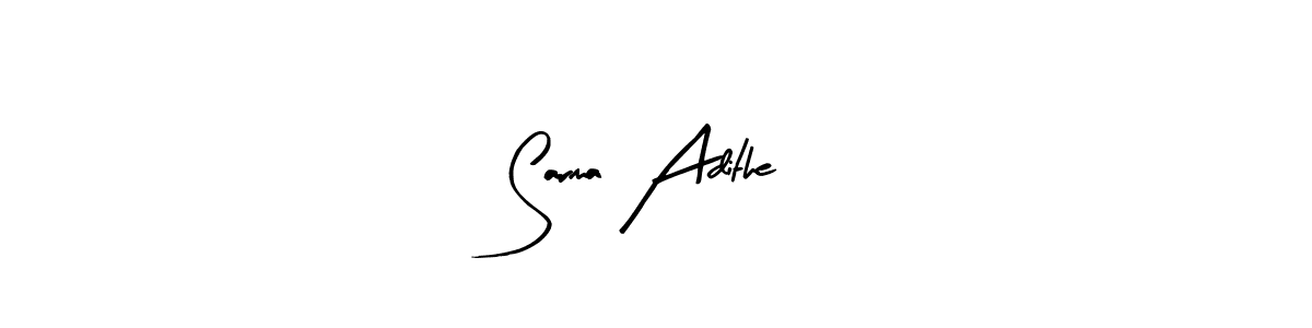 Also You can easily find your signature by using the search form. We will create Sarma Adithe name handwritten signature images for you free of cost using Arty Signature sign style. Sarma Adithe signature style 8 images and pictures png