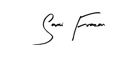Give your name Sarmi Frazan an exquisite flair with the Arty Signature script font. Ideal for contracts, resumes, and formal letterheads. Sarmi Frazan signature style 8 images and pictures png