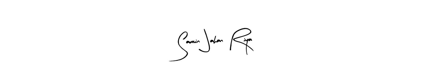 How to make Sarmin Jahan Riya signature? Arty Signature is a professional autograph style. Create handwritten signature for Sarmin Jahan Riya name. Sarmin Jahan Riya signature style 8 images and pictures png