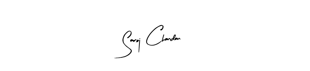 Use a signature maker to create a handwritten signature online. With this signature software, you can design (Arty Signature) your own signature for name Saroj Chandan. Saroj Chandan signature style 8 images and pictures png