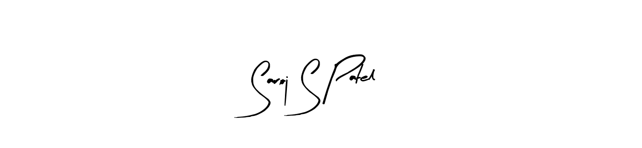 if you are searching for the best signature style for your name Saroj S Patel. so please give up your signature search. here we have designed multiple signature styles  using Arty Signature. Saroj S Patel signature style 8 images and pictures png