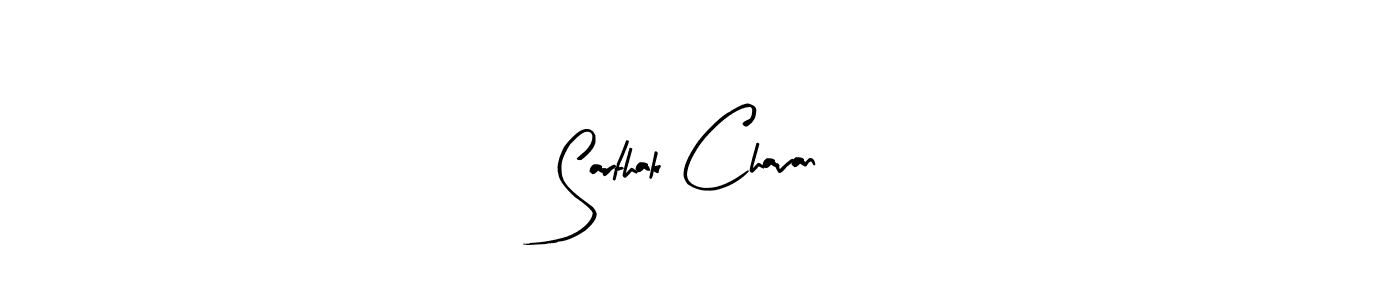 Similarly Arty Signature is the best handwritten signature design. Signature creator online .You can use it as an online autograph creator for name Sarthak Chavan. Sarthak Chavan signature style 8 images and pictures png