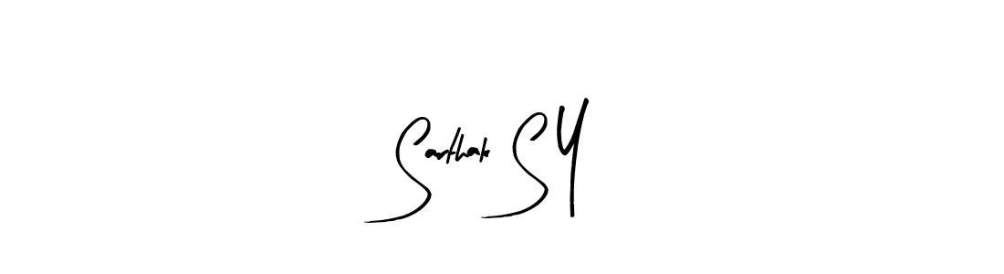 Make a short Sarthak S Y signature style. Manage your documents anywhere anytime using Arty Signature. Create and add eSignatures, submit forms, share and send files easily. Sarthak S Y signature style 8 images and pictures png