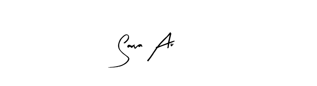 Arty Signature is a professional signature style that is perfect for those who want to add a touch of class to their signature. It is also a great choice for those who want to make their signature more unique. Get Sarva Au 04 name to fancy signature for free. Sarva Au 04 signature style 8 images and pictures png
