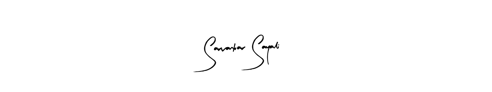 How to make Sarvankar Sayali name signature. Use Arty Signature style for creating short signs online. This is the latest handwritten sign. Sarvankar Sayali signature style 8 images and pictures png