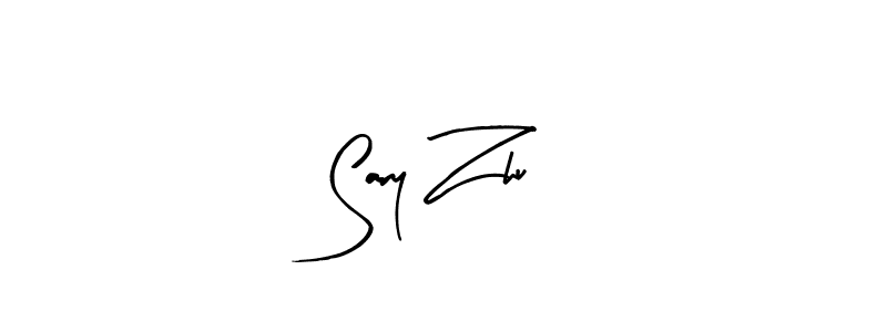 Use a signature maker to create a handwritten signature online. With this signature software, you can design (Arty Signature) your own signature for name Sary Zhu. Sary Zhu signature style 8 images and pictures png