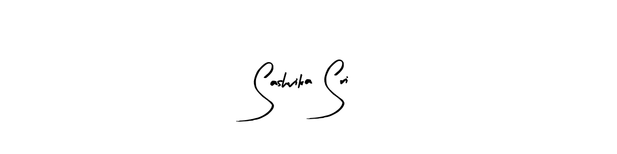 The best way (Arty Signature) to make a short signature is to pick only two or three words in your name. The name Sashvika Sri include a total of six letters. For converting this name. Sashvika Sri signature style 8 images and pictures png