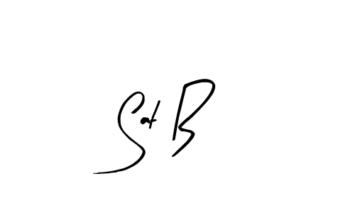 Arty Signature is a professional signature style that is perfect for those who want to add a touch of class to their signature. It is also a great choice for those who want to make their signature more unique. Get Sat B name to fancy signature for free. Sat B signature style 8 images and pictures png