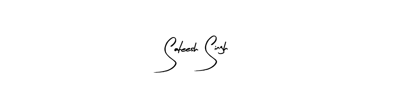 Use a signature maker to create a handwritten signature online. With this signature software, you can design (Arty Signature) your own signature for name Sateesh Singh. Sateesh Singh signature style 8 images and pictures png