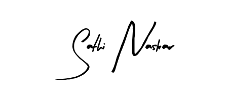 This is the best signature style for the Sathi Naskar name. Also you like these signature font (Arty Signature). Mix name signature. Sathi Naskar signature style 8 images and pictures png