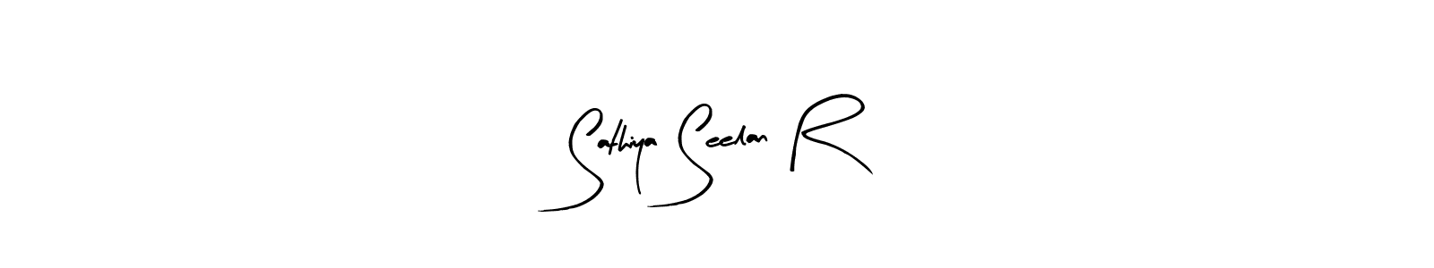 Also You can easily find your signature by using the search form. We will create Sathiya Seelan R name handwritten signature images for you free of cost using Arty Signature sign style. Sathiya Seelan R signature style 8 images and pictures png