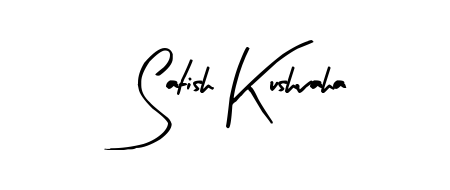 A modern signature idea for name Satish Kushvaha using Arty Signature font. Clean strokes and elegant curves make it stand out instantly. Satish Kushvaha signature style 8 images and pictures png
