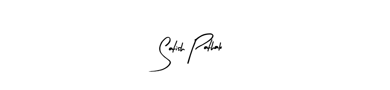 How to Draw Satish Pathak signature style? Arty Signature is a latest design signature styles for name Satish Pathak. Satish Pathak signature style 8 images and pictures png