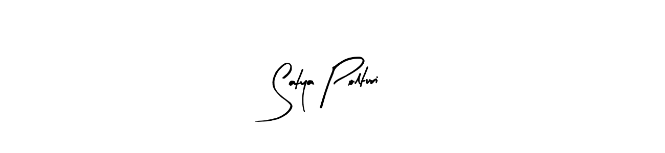 Make a beautiful signature design for name Satya Polturi. With this signature (Arty Signature) style, you can create a handwritten signature for free. Satya Polturi signature style 8 images and pictures png