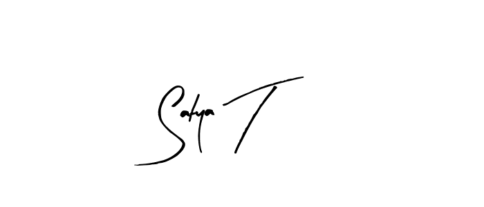 Satya T stylish signature style. Best Handwritten Sign (Arty Signature) for my name. Handwritten Signature Collection Ideas for my name Satya T. Satya T signature style 8 images and pictures png