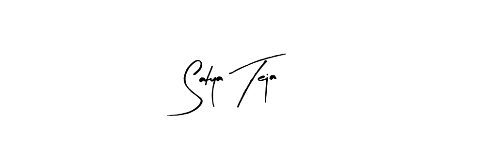 Satya Teja stylish signature style. Best Handwritten Sign (Arty Signature) for my name. Handwritten Signature Collection Ideas for my name Satya Teja. Satya Teja signature style 8 images and pictures png