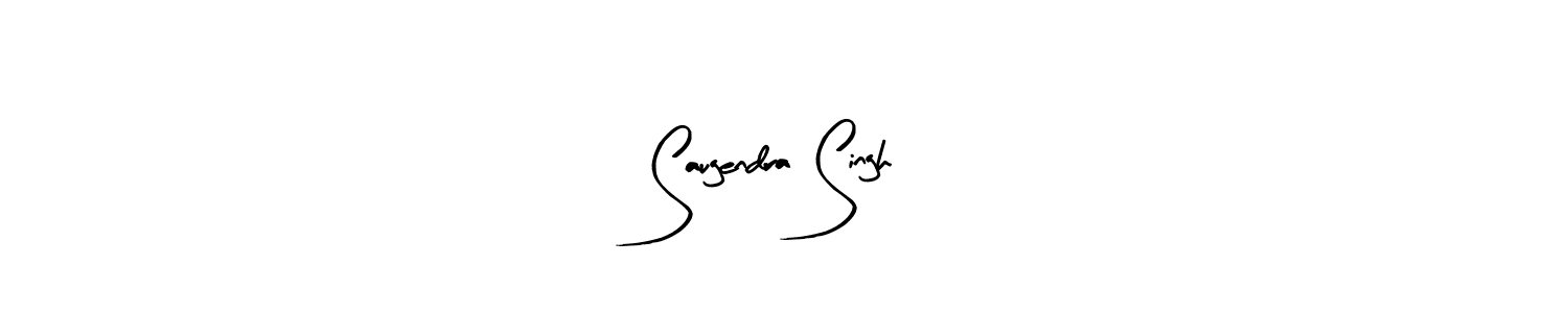How to make Saugendra Singh name signature. Use Arty Signature style for creating short signs online. This is the latest handwritten sign. Saugendra Singh signature style 8 images and pictures png