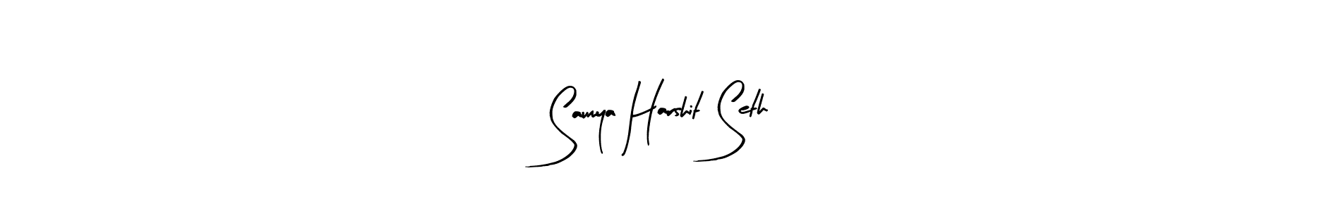 Make a short Saumya Harshit Seth signature style. Manage your documents anywhere anytime using Arty Signature. Create and add eSignatures, submit forms, share and send files easily. Saumya Harshit Seth signature style 8 images and pictures png