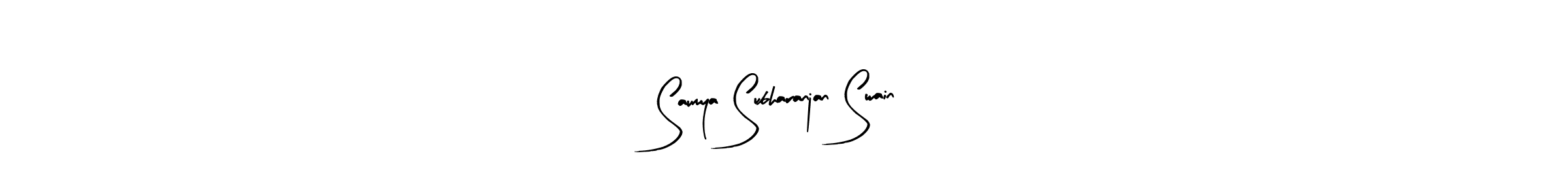 How to make Saumya Subharanjan Swain signature? Arty Signature is a professional autograph style. Create handwritten signature for Saumya Subharanjan Swain name. Saumya Subharanjan Swain signature style 8 images and pictures png