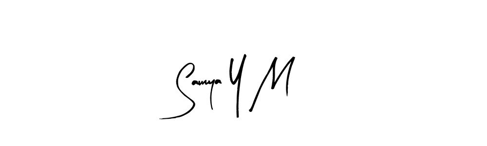 It looks lik you need a new signature style for name Saumya Y M. Design unique handwritten (Arty Signature) signature with our free signature maker in just a few clicks. Saumya Y M signature style 8 images and pictures png