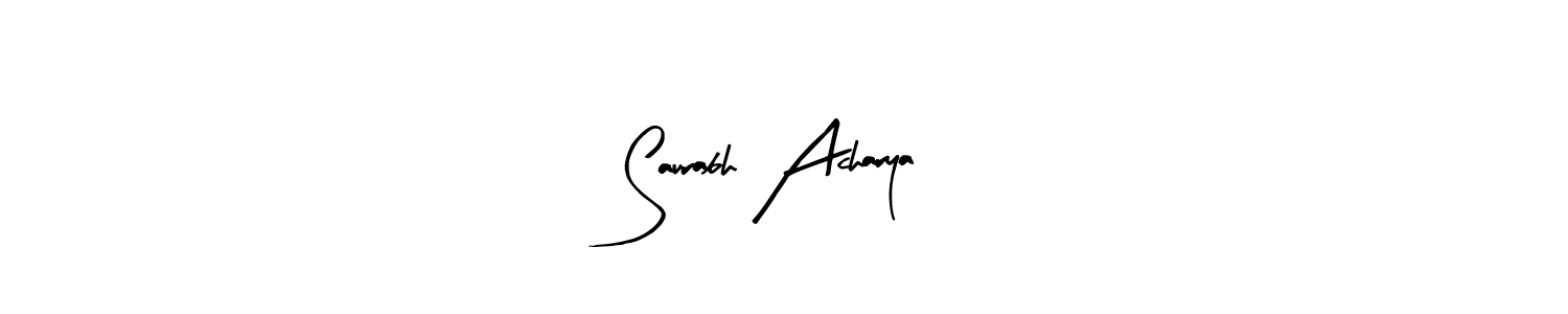 Make a beautiful signature design for name Saurabh Acharya. Use this online signature maker to create a handwritten signature for free. Saurabh Acharya signature style 8 images and pictures png