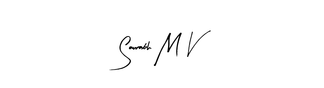 This is the best signature style for the Saurabh M V name. Also you like these signature font (Arty Signature). Mix name signature. Saurabh M V signature style 8 images and pictures png