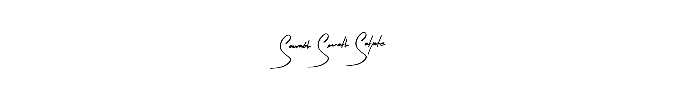 This is the best signature style for the Saurabh Somnath Satpute name. Also you like these signature font (Arty Signature). Mix name signature. Saurabh Somnath Satpute signature style 8 images and pictures png