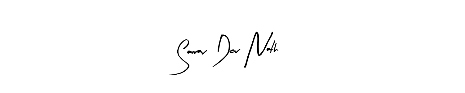 Design your own signature with our free online signature maker. With this signature software, you can create a handwritten (Arty Signature) signature for name Saurav Dev Nath. Saurav Dev Nath signature style 8 images and pictures png