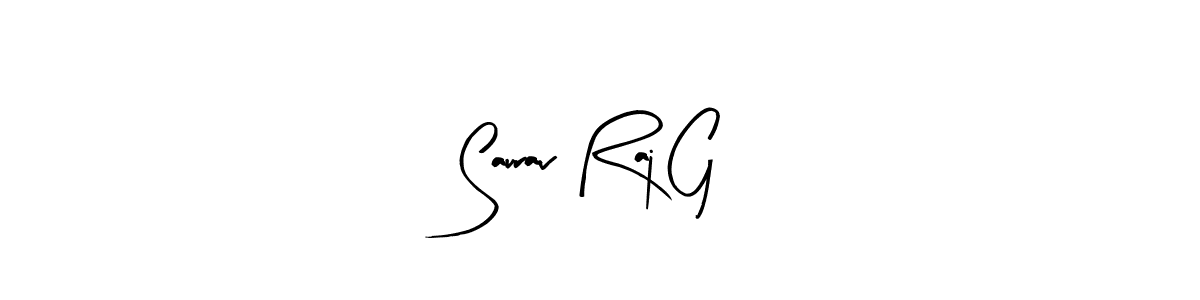 Make a beautiful signature design for name Saurav Raj G. With this signature (Arty Signature) style, you can create a handwritten signature for free. Saurav Raj G signature style 8 images and pictures png