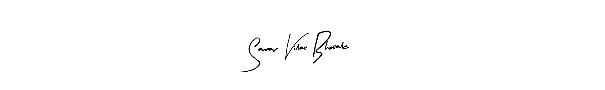 Create a beautiful signature design for name Saurav Vilas Bhosale. With this signature (Arty Signature) fonts, you can make a handwritten signature for free. Saurav Vilas Bhosale signature style 8 images and pictures png