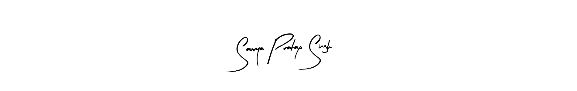 Arty Signature is a professional signature style that is perfect for those who want to add a touch of class to their signature. It is also a great choice for those who want to make their signature more unique. Get Saurya Pratap Singh name to fancy signature for free. Saurya Pratap Singh signature style 8 images and pictures png