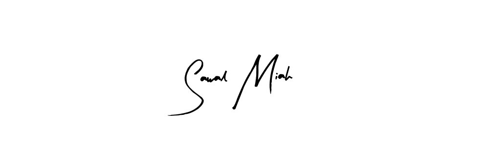 You should practise on your own different ways (Arty Signature) to write your name (Sawal Miah) in signature. don't let someone else do it for you. Sawal Miah signature style 8 images and pictures png