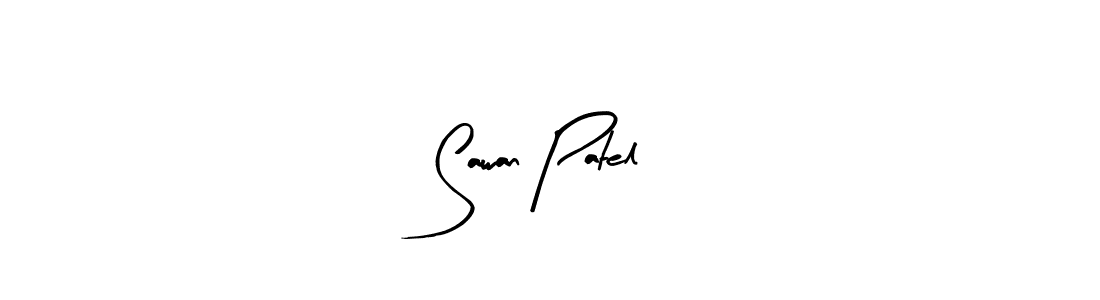Similarly Arty Signature is the best handwritten signature design. Signature creator online .You can use it as an online autograph creator for name Sawan Patel. Sawan Patel signature style 8 images and pictures png