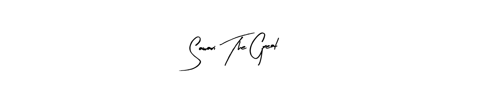 Similarly Arty Signature is the best handwritten signature design. Signature creator online .You can use it as an online autograph creator for name Sawari The Great. Sawari The Great signature style 8 images and pictures png