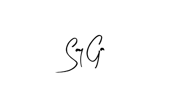 Also You can easily find your signature by using the search form. We will create Say Ga name handwritten signature images for you free of cost using Arty Signature sign style. Say Ga signature style 8 images and pictures png